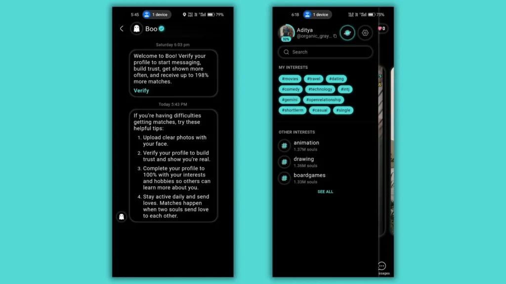 Boo Dating App Day 4